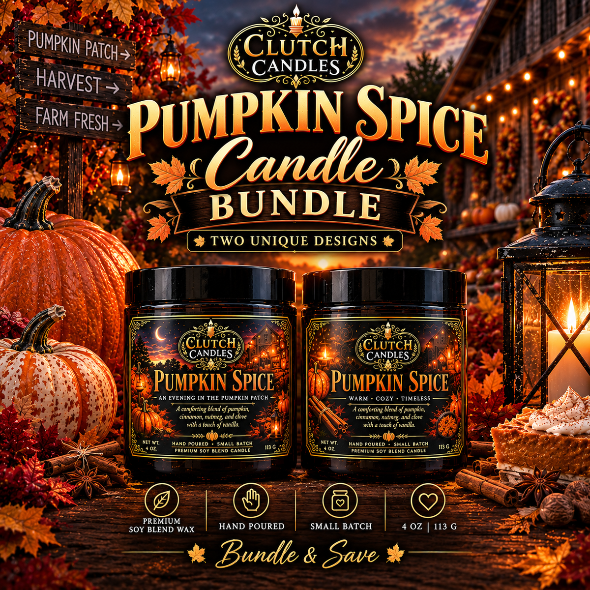 Pumpkin Spice Candle Bundle